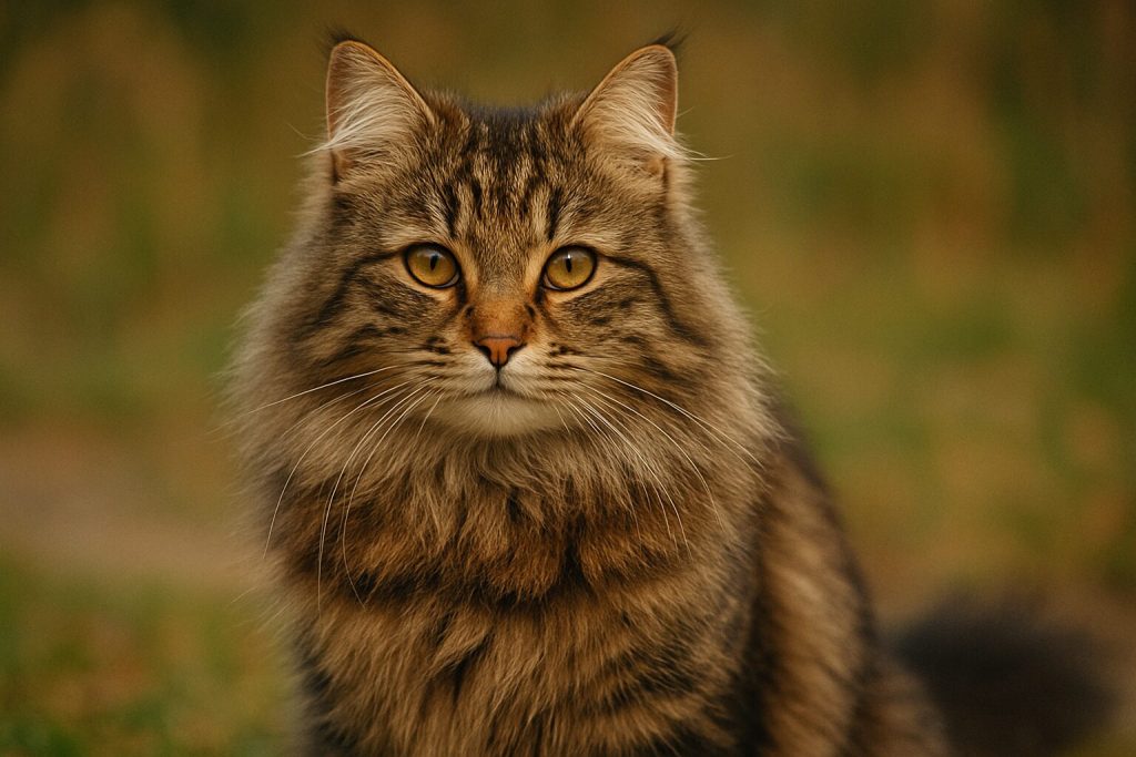 キジトラの長毛