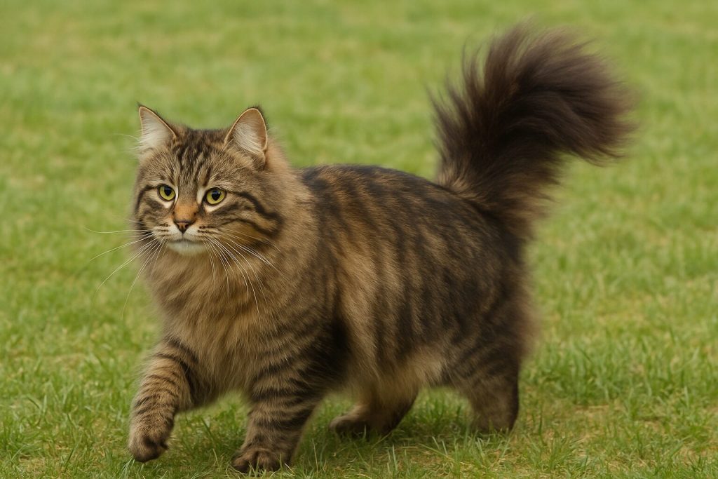 キジトラ猫 (長毛種）