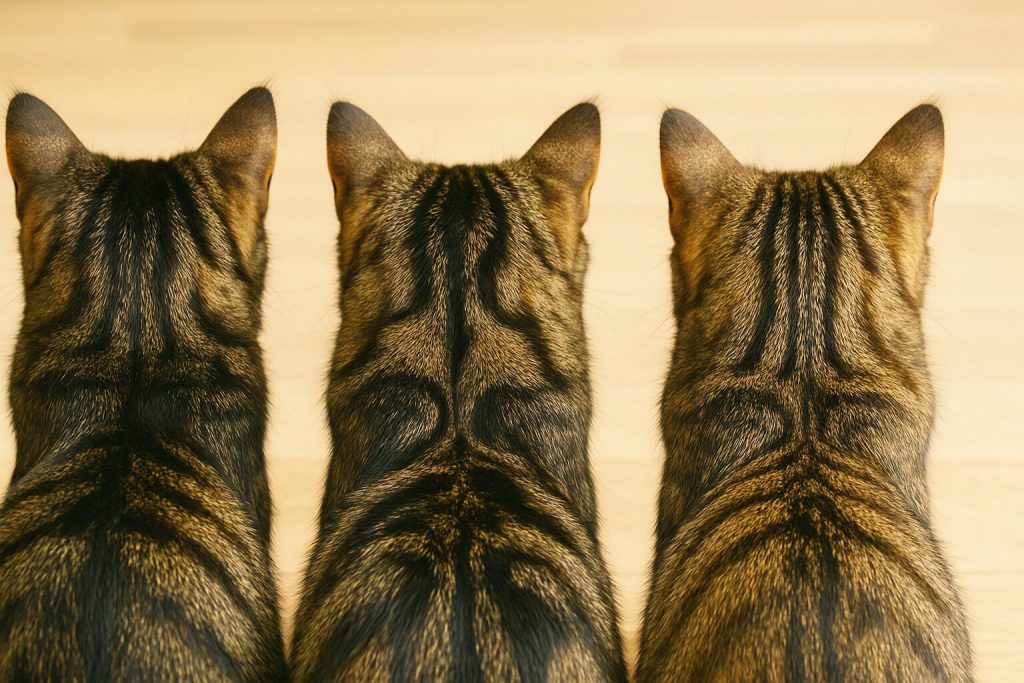 キジトラの後頭部