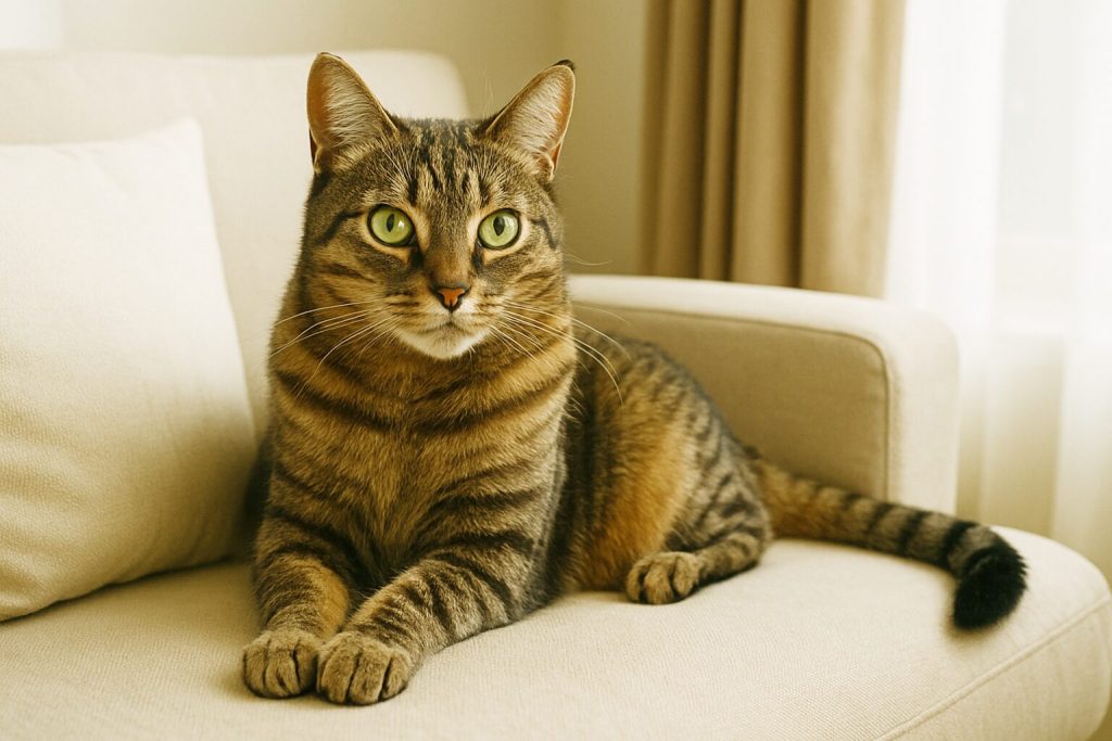 人気者のキジトラ猫