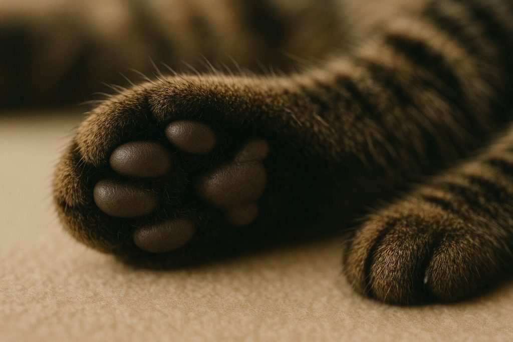 キジトラの肉球