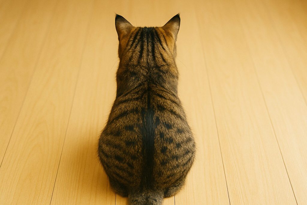 キジトラの後ろ姿