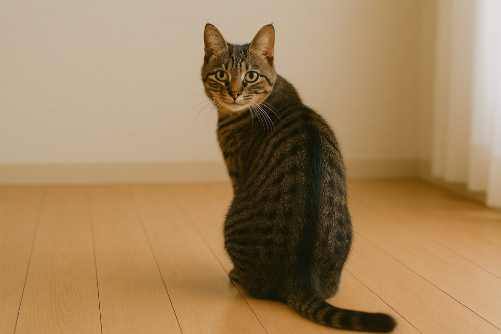 キジトラの後ろ姿