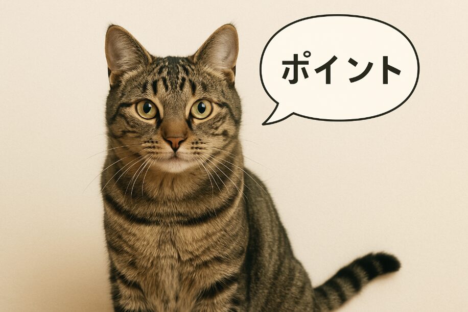 キジトラのポイント