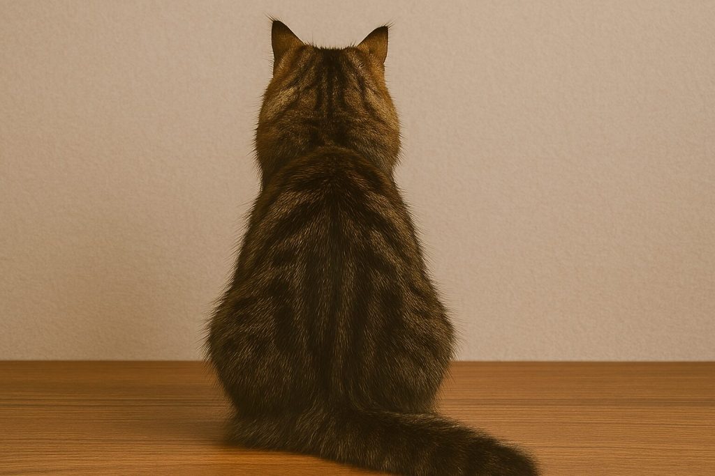 キジトラの後ろ姿