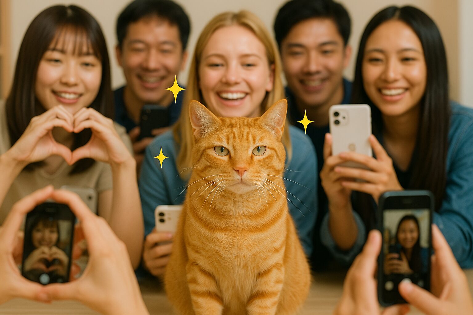 大人気の茶トラ