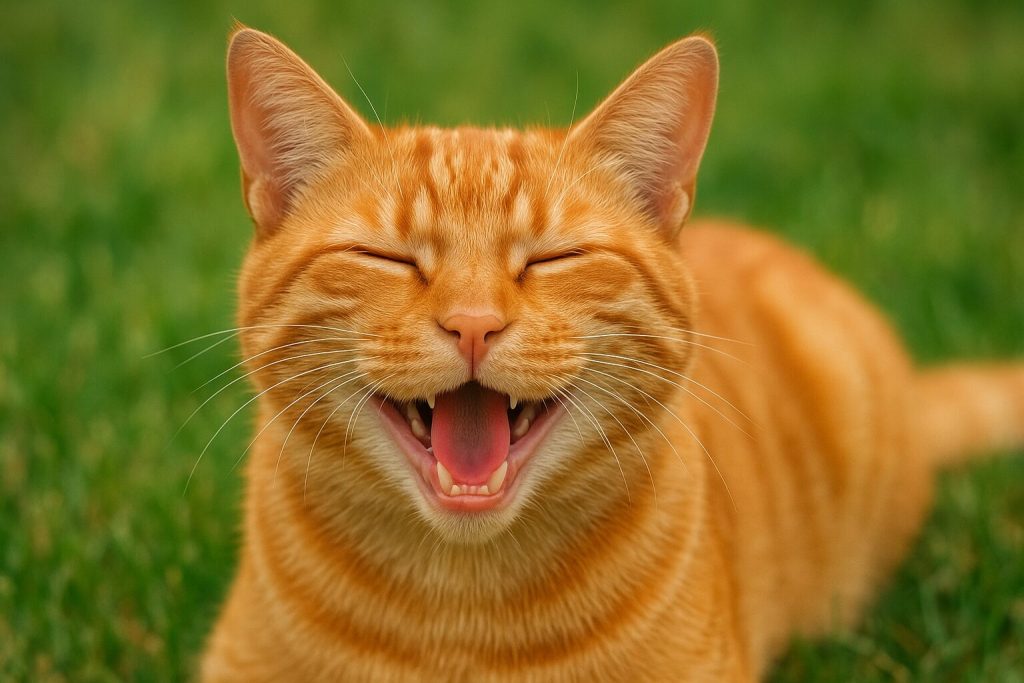 人懐っこい茶トラ