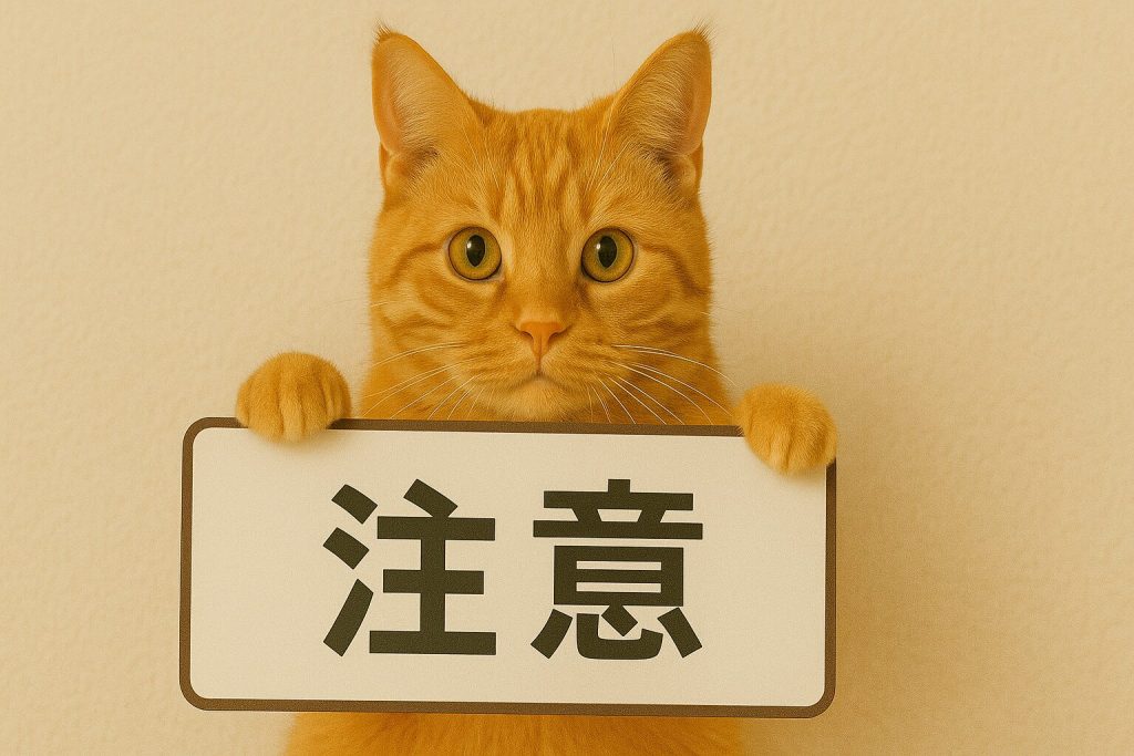 茶トラの注意点