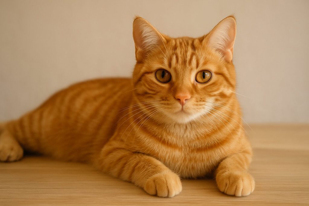 人懐っこい茶トラ猫