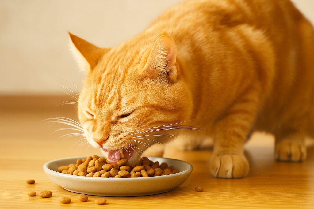 食いしん坊な茶トラ