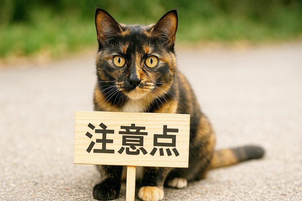 サビ猫の注意点