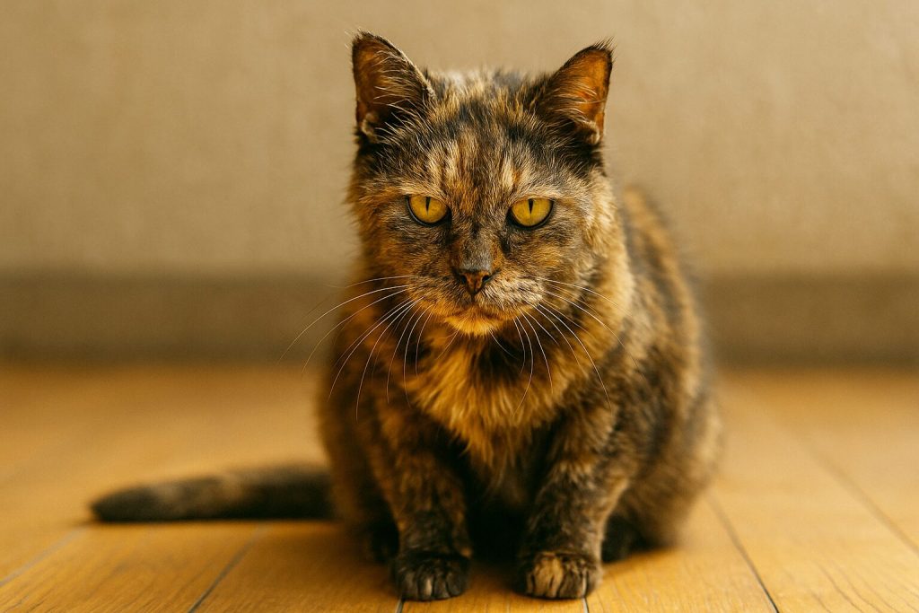 シニアのサビ猫