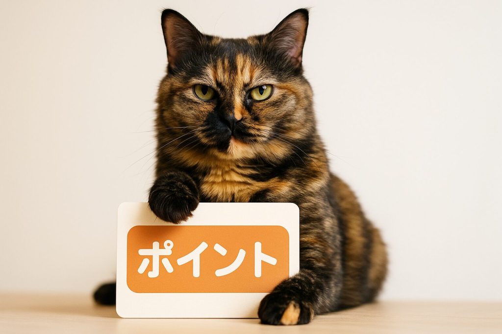 サビ猫の目の色のポイント