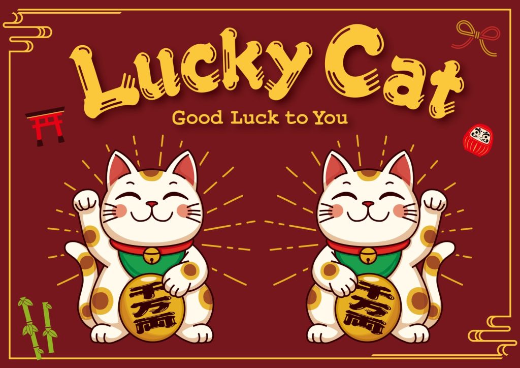 三毛猫の招き猫