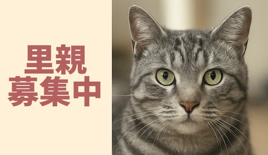 サバトラ猫の里親募集